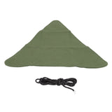 Tripod Stool Cloth Portable Foldable Triangle Stool Cloth Handcraft Anti Scratch Canvas Camping Stool Cloth for Fishing Military Green