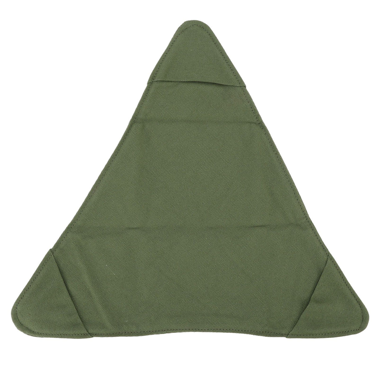 Tripod Stool Cloth Portable Foldable Triangle Stool Cloth Handcraft Anti Scratch Canvas Camping Stool Cloth for Fishing Military Green