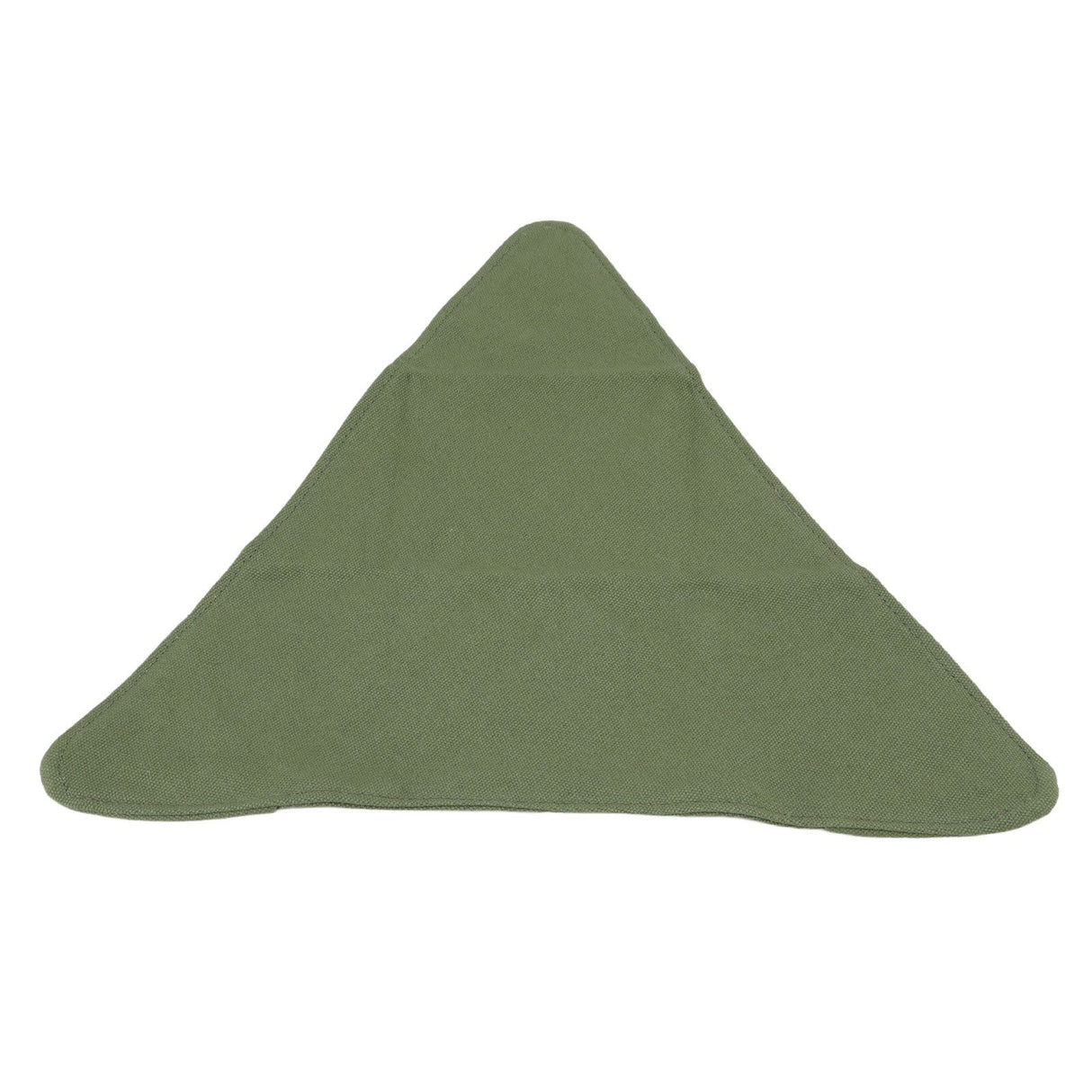 Tripod Stool Cloth Portable Foldable Triangle Stool Cloth Handcraft Anti Scratch Canvas Camping Stool Cloth for Fishing Military Green