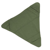 Tripod Stool Cloth Portable Foldable Triangle Stool Cloth Handcraft Anti Scratch Canvas Camping Stool Cloth for Fishing Military Green