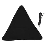 Tripod Stool Cloth Portable Foldable Triangle Stool Cloth Handcraft Anti Scratch Canvas Camping Stool Cloth for Fishing Black