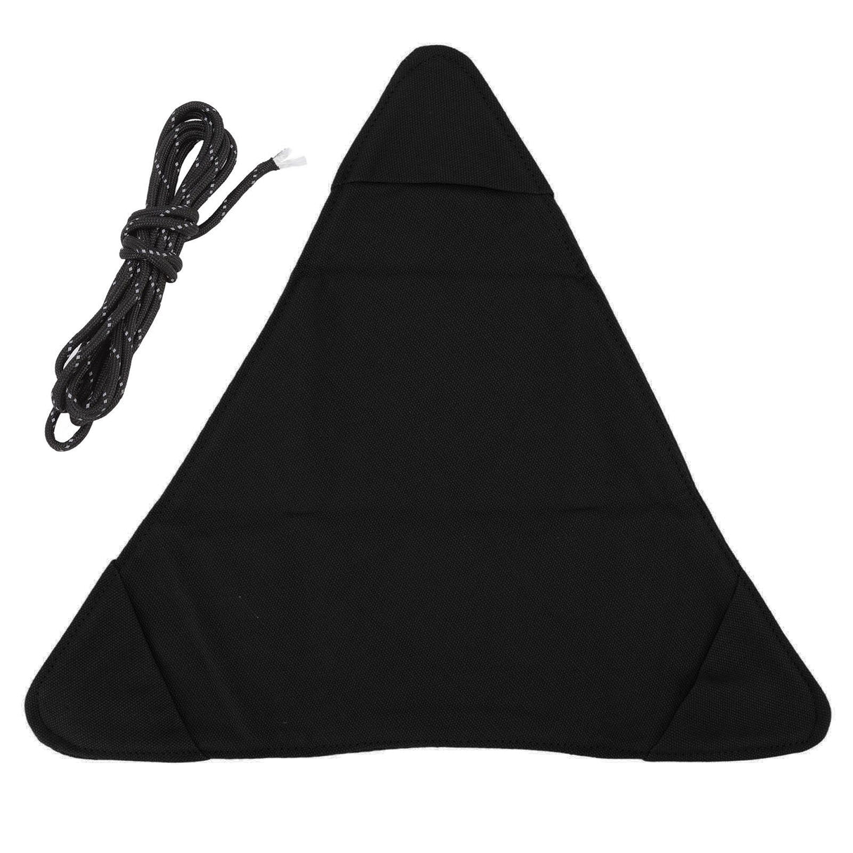 Tripod Stool Cloth Portable Foldable Triangle Stool Cloth Handcraft Anti Scratch Canvas Camping Stool Cloth for Fishing Black