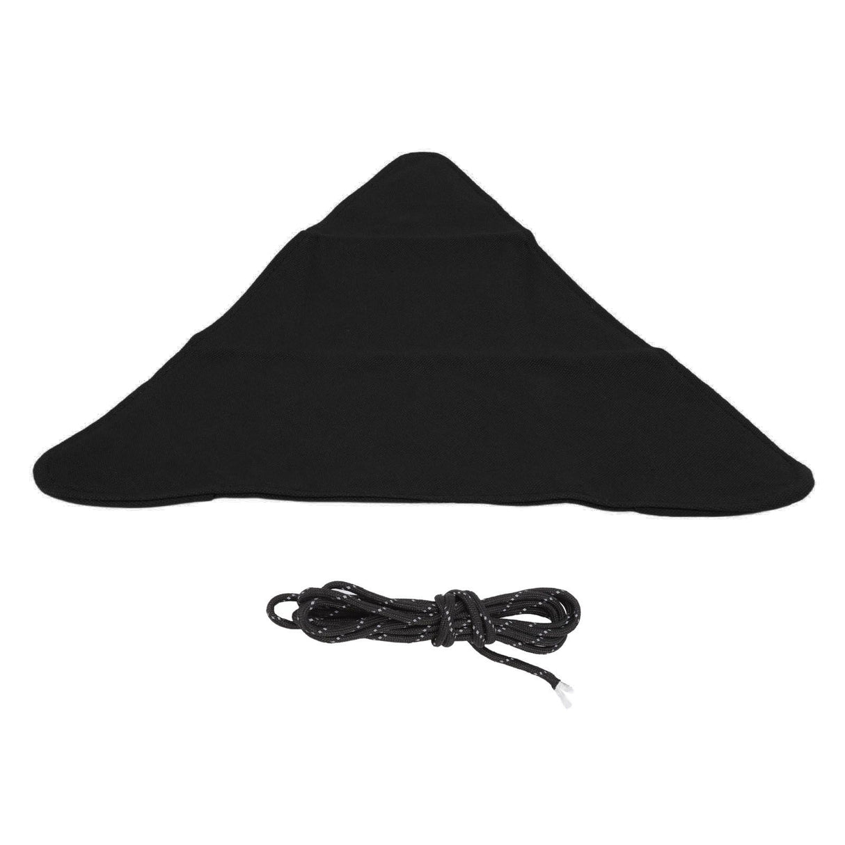 Tripod Stool Cloth Portable Foldable Triangle Stool Cloth Handcraft Anti Scratch Canvas Camping Stool Cloth for Fishing Black