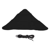 Tripod Stool Cloth Portable Foldable Triangle Stool Cloth Handcraft Anti Scratch Canvas Camping Stool Cloth for Fishing Black