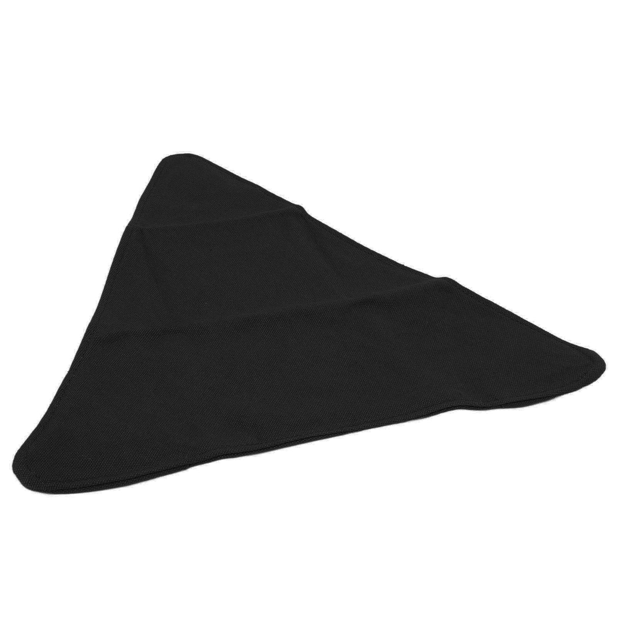 Tripod Stool Cloth Portable Foldable Triangle Stool Cloth Handcraft Anti Scratch Canvas Camping Stool Cloth for Fishing Black