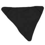 Tripod Stool Cloth Portable Foldable Triangle Stool Cloth Handcraft Anti Scratch Canvas Camping Stool Cloth for Fishing Black