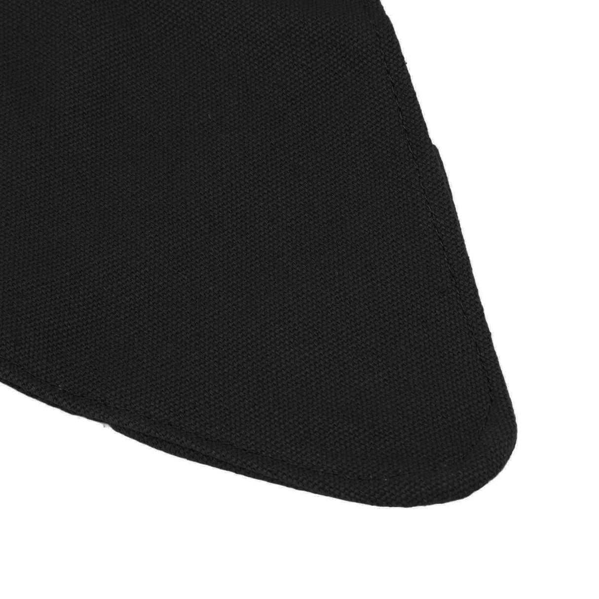Tripod Stool Cloth Portable Foldable Triangle Stool Cloth Handcraft Anti Scratch Canvas Camping Stool Cloth for Fishing Black