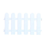 White Edgings Garden Picket Fence Ornamental Grass Lawn Flowerbeds Plant Borders for Indoor and Outdoor Villas 50×30cm / 19.7x11.8in