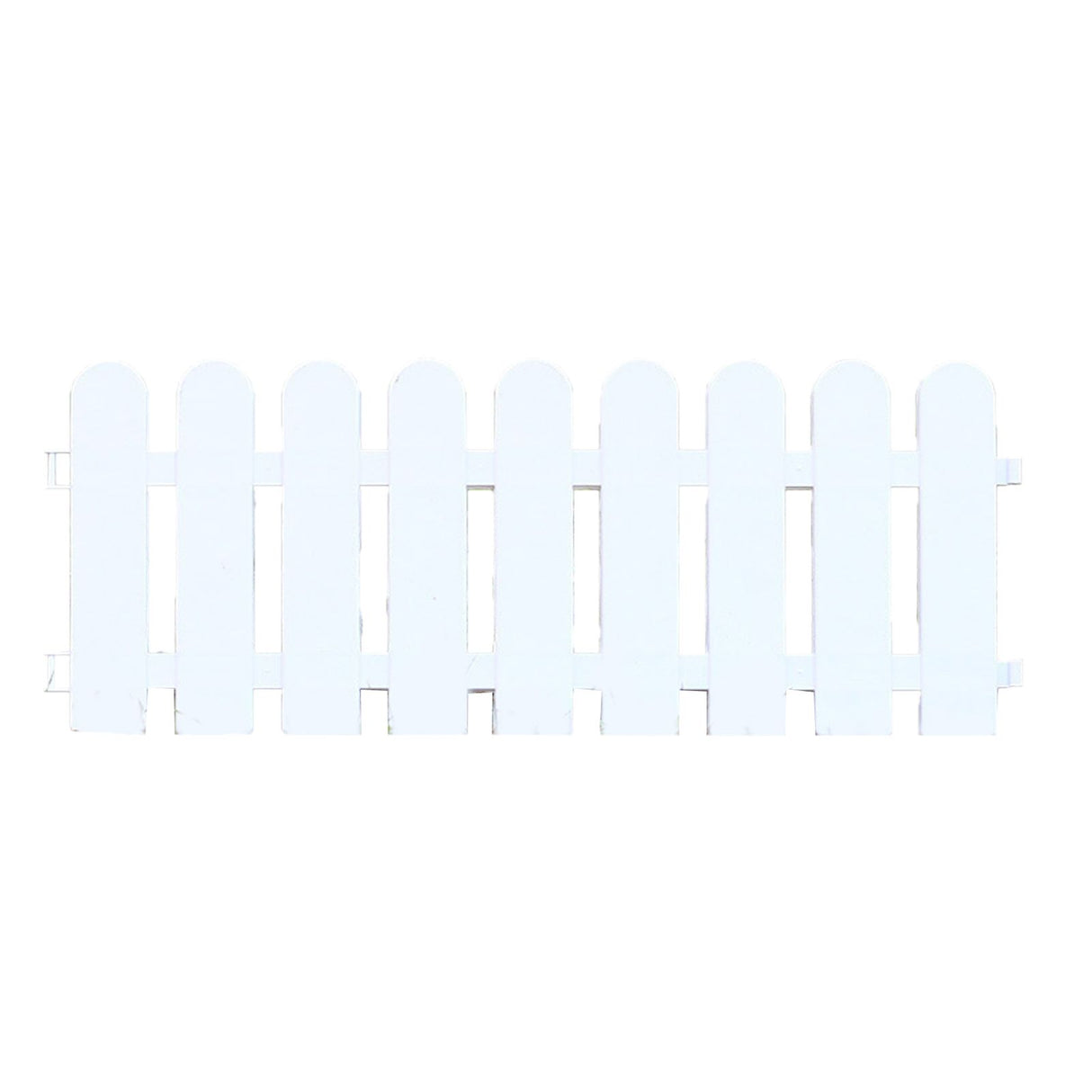 White Edgings Garden Picket Fence Ornamental Grass Lawn Flowerbeds Plant Borders for Indoor and Outdoor Villas 50×20cm / 19.7x7.9in