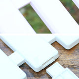 White Edgings Garden Picket Fence Ornamental Grass Lawn Flowerbeds Plant Borders for Indoor and Outdoor Villas 50×20cm / 19.7x7.9in