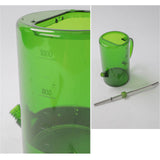1L Watering Can PP Fully Transparent Indoor Plants Watering Can with Long Spout for Garden Emeralds - Front View