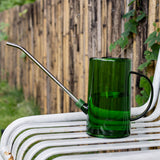 1L Watering Can PP Fully Transparent Indoor Plants Watering Can with Long Spout for Garden Emeralds