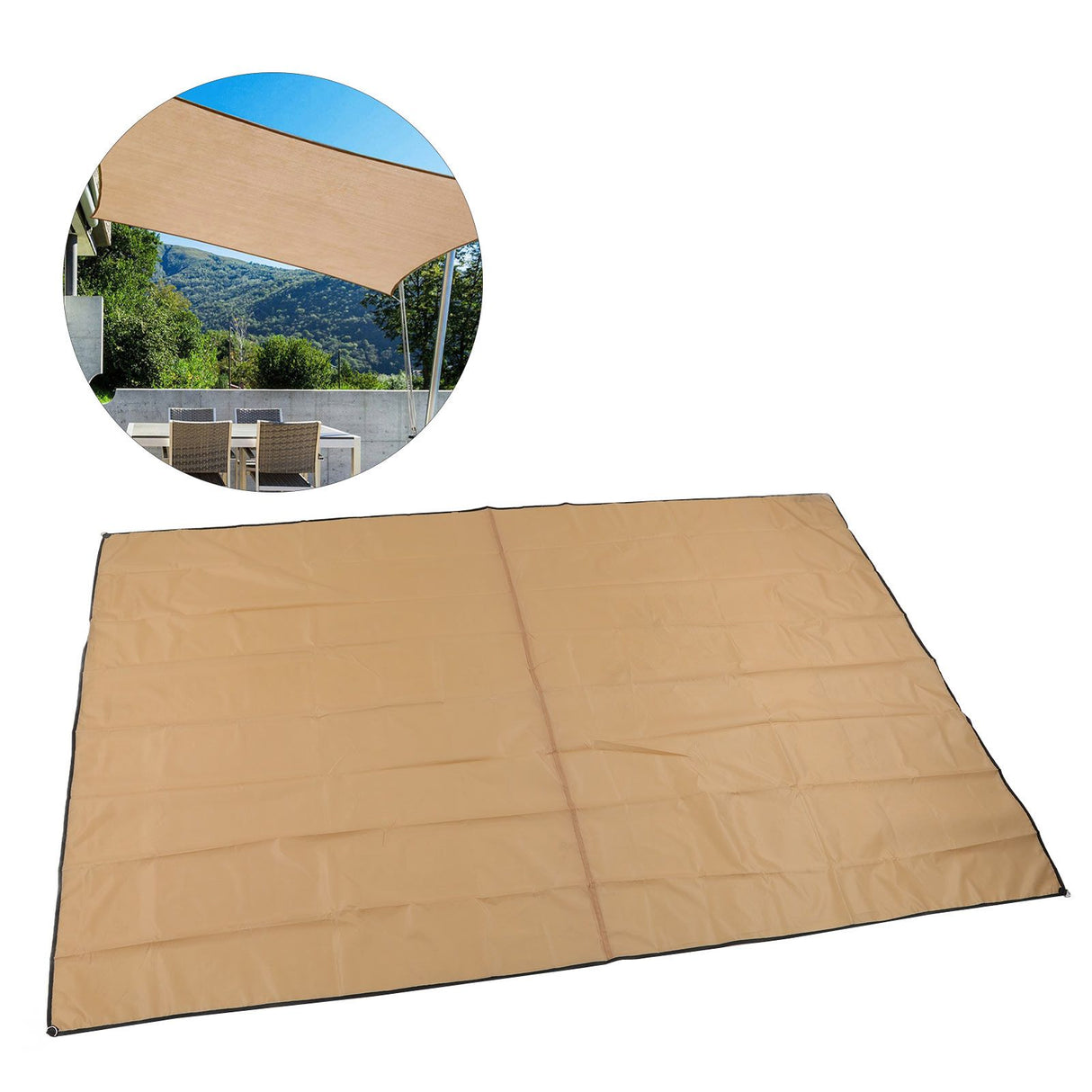 Sun Shade Sails UV Resistant Foldable Portable Easy To Maintain Swimming Pool Sun Sail for Outdoor Gardens 4 Corners