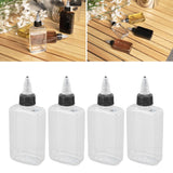 4 Pcs Seasoning Bottle 100ML Portable Sealed Reusable Dispensing Oil Bottle Seasoning Bottle for Outdoor BBQ Camping - Extra Image