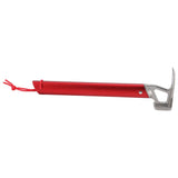 Camping Hammer Stainless Steel Ox Horn Head Aluminum Handle Large Resistance Tent Stake Hammer for Camping Outdoor Red - Side View