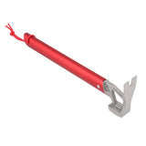 Camping Hammer Stainless Steel Ox Horn Head Aluminum Handle Large Resistance Tent Stake Hammer for Camping Outdoor Red