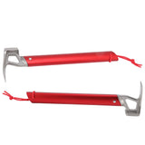 Camping Hammer Stainless Steel Ox Horn Head Aluminum Handle Large Resistance Tent Stake Hammer for Camping Outdoor Red