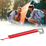 Camping Hammer Stainless Steel Ox Horn Head Aluminum Handle Large Resistance Tent Stake Hammer for Camping Outdoor Red - Extra Image
