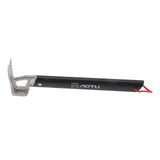 Camping Hammer Stainless Steel Ox Horn Head Aluminum Handle Large Resistance Tent Stake Hammer for Camping Outdoor Black - Side View