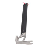 Camping Hammer Stainless Steel Ox Horn Head Aluminum Handle Large Resistance Tent Stake Hammer for Camping Outdoor Black