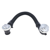 Bathtub Overflow Drainer Concealed Flexible SPA Bathtub Overflow Drain Pipe for Kitchen Bathroom - Close-Up Angle