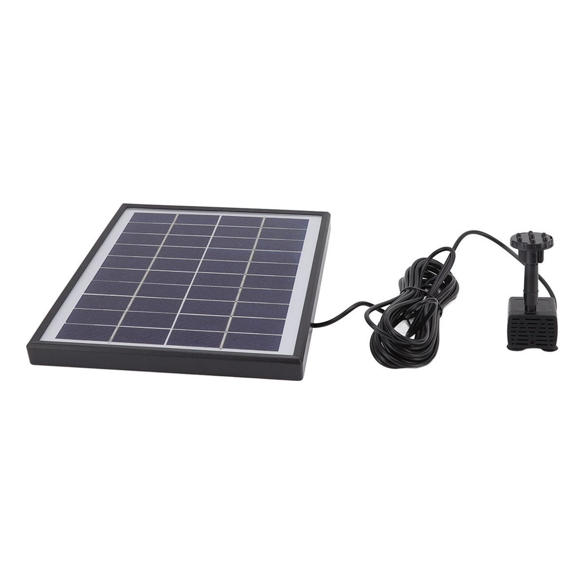 Solar Fountain Pump 5.0W Prevent Clogging Portable Easy to Clean Solar Water Pump Floating Fountain for Outdoor 12V