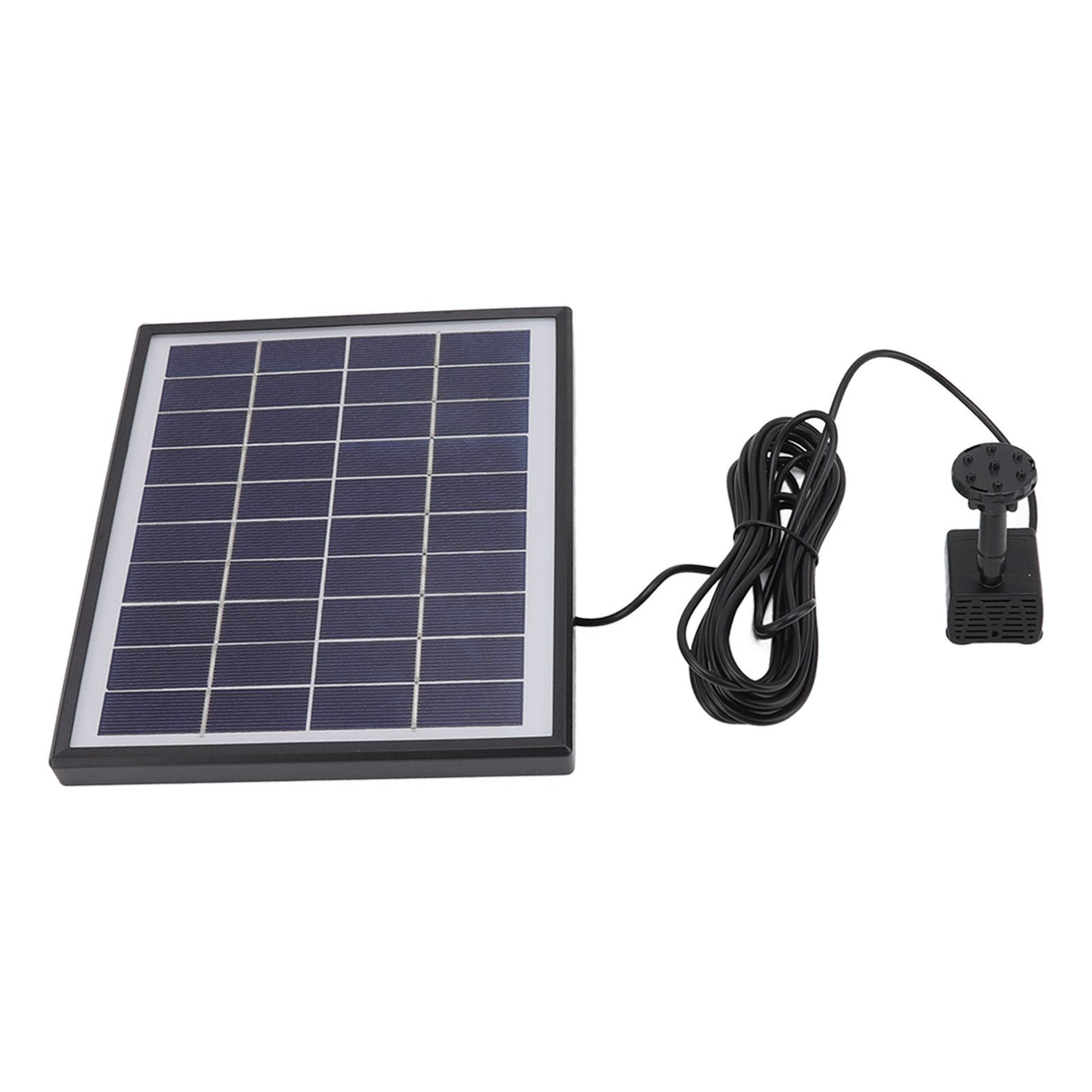 Solar Fountain Pump 5.0W Prevent Clogging Portable Easy to Clean Solar Water Pump Floating Fountain for Outdoor 12V