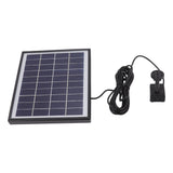 Solar Fountain Pump 5.0W Prevent Clogging Portable Easy to Clean Solar Water Pump Floating Fountain for Outdoor 12V
