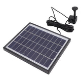 Solar Fountain Pump 5.0W Prevent Clogging Portable Easy to Clean Solar Water Pump Floating Fountain for Outdoor 12V