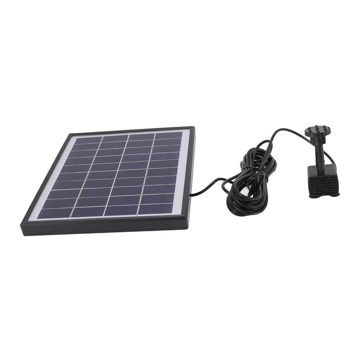 Solar Fountain Pump 5.0W Prevent Clogging Portable Easy to Clean Solar Water Pump Floating Fountain for Outdoor 12V