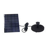 Solar Fountain Multifunctional Solar Powered Floating Fountain for Birdbath Pond Pool Fish Tank 7V 2.5W - Low Angle