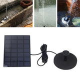 Solar Fountain Multifunctional Solar Powered Floating Fountain for Birdbath Pond Pool Fish Tank 7V 2.5W