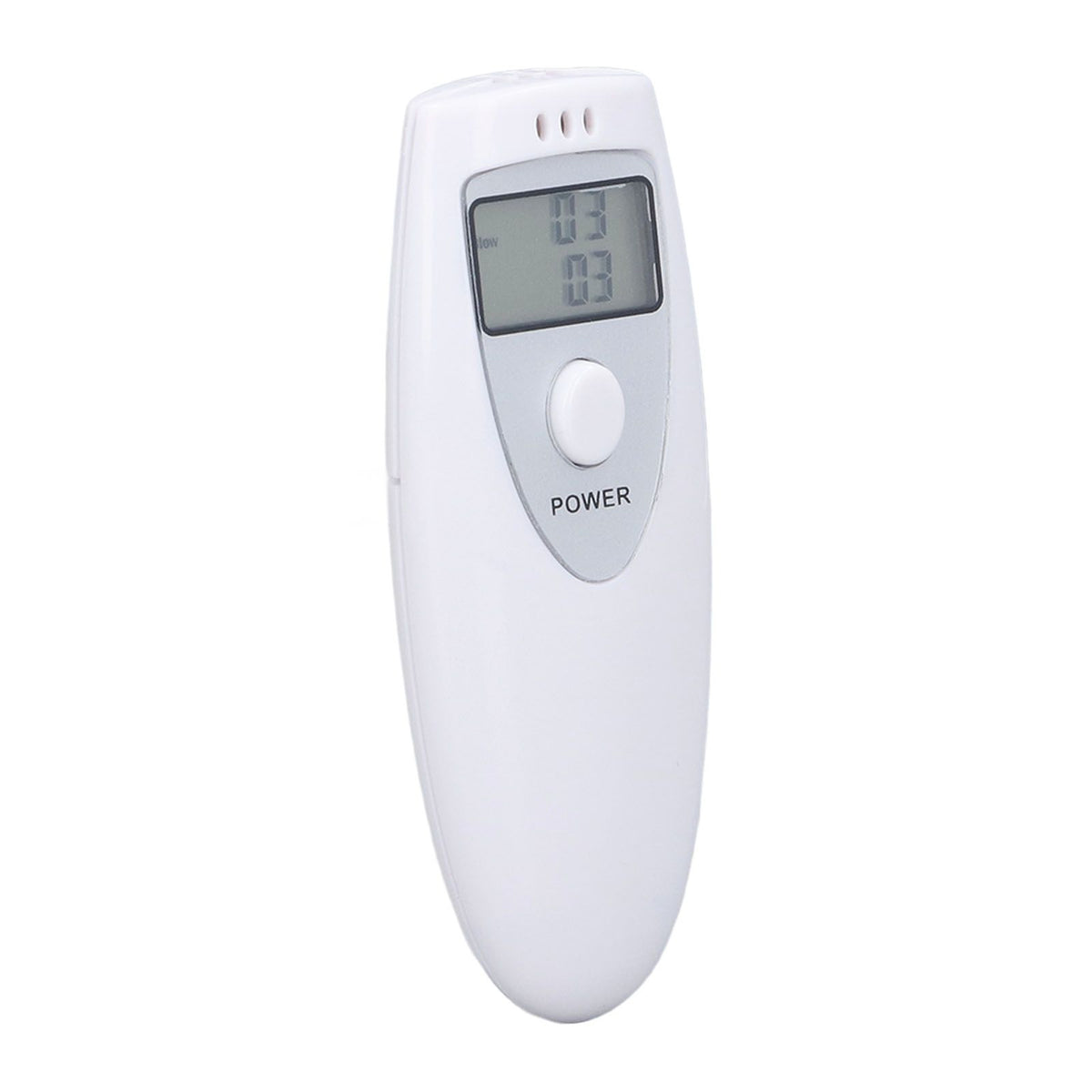 Portable Alcohol Tester Accurate Breath Alcohol Tester ABS Alcoholic Tester White