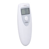 Portable Alcohol Tester Accurate Breath Alcohol Tester ABS Alcoholic Tester White - Front View