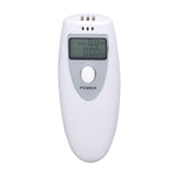 Portable Alcohol Tester Accurate Breath Alcohol Tester ABS Alcoholic Tester White - Side View