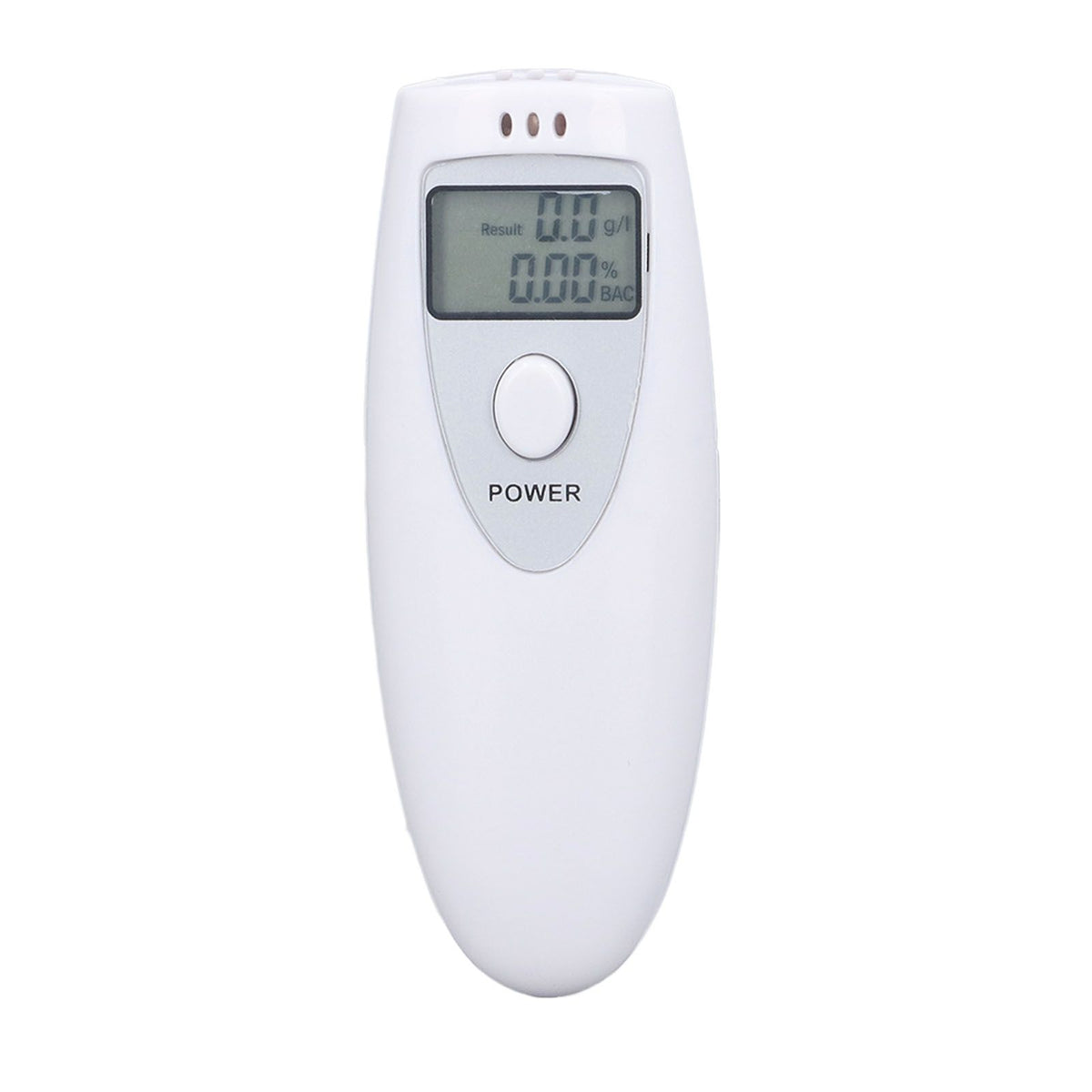 Portable Alcohol Tester Accurate Breath Alcohol Tester ABS Alcoholic Tester White