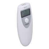 Portable Alcohol Tester Accurate Breath Alcohol Tester ABS Alcoholic Tester White - Low Angle