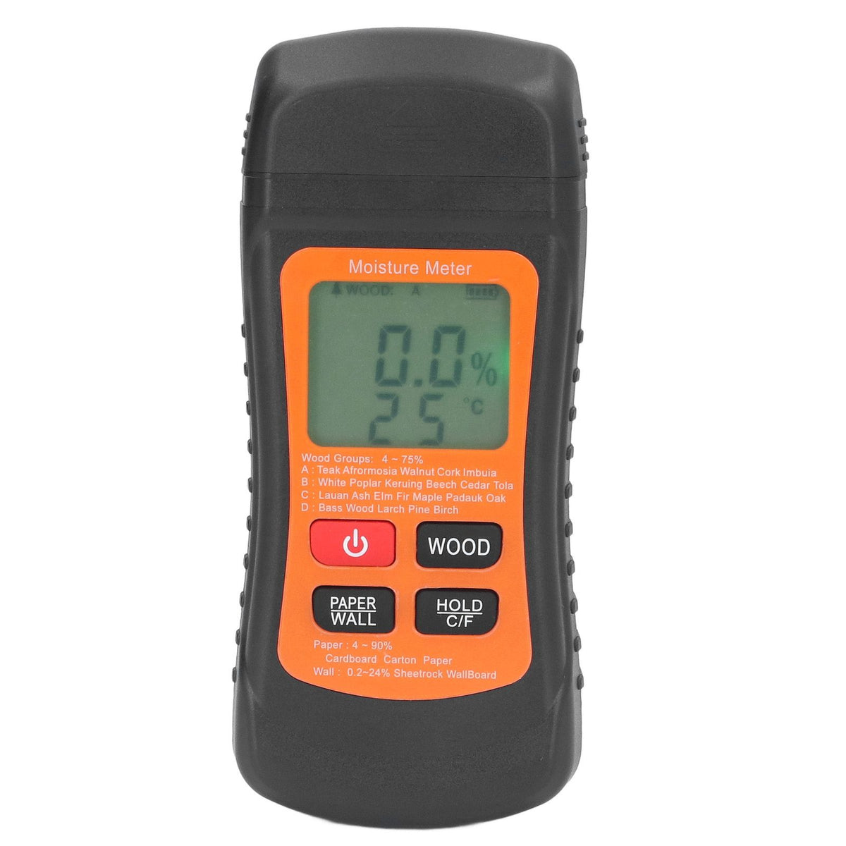 Moisture Meter Wood Moisture Detector Intelligent Temperature Humidity Measuring Digital Pin Type Instrument