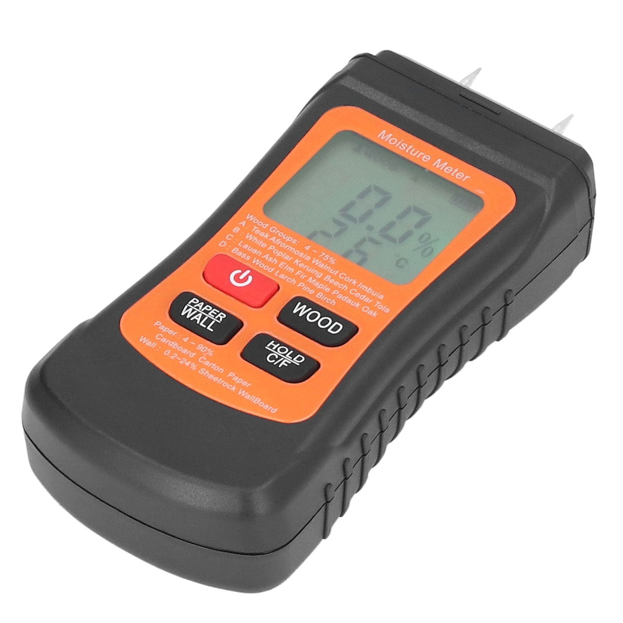 Moisture Meter Wood Moisture Detector Intelligent Temperature Humidity Measuring Digital Pin Type Instrument