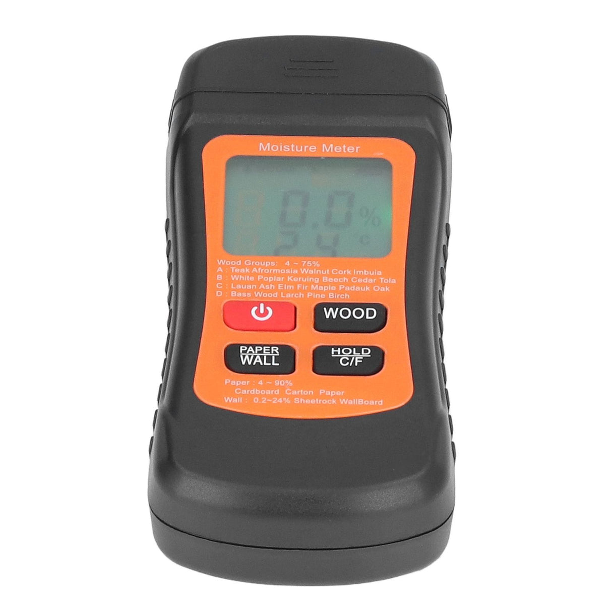 Moisture Meter Wood Moisture Detector Intelligent Temperature Humidity Measuring Digital Pin Type Instrument