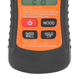 Moisture Meter Wood Moisture Detector Intelligent Temperature Humidity Measuring Digital Pin Type Instrument