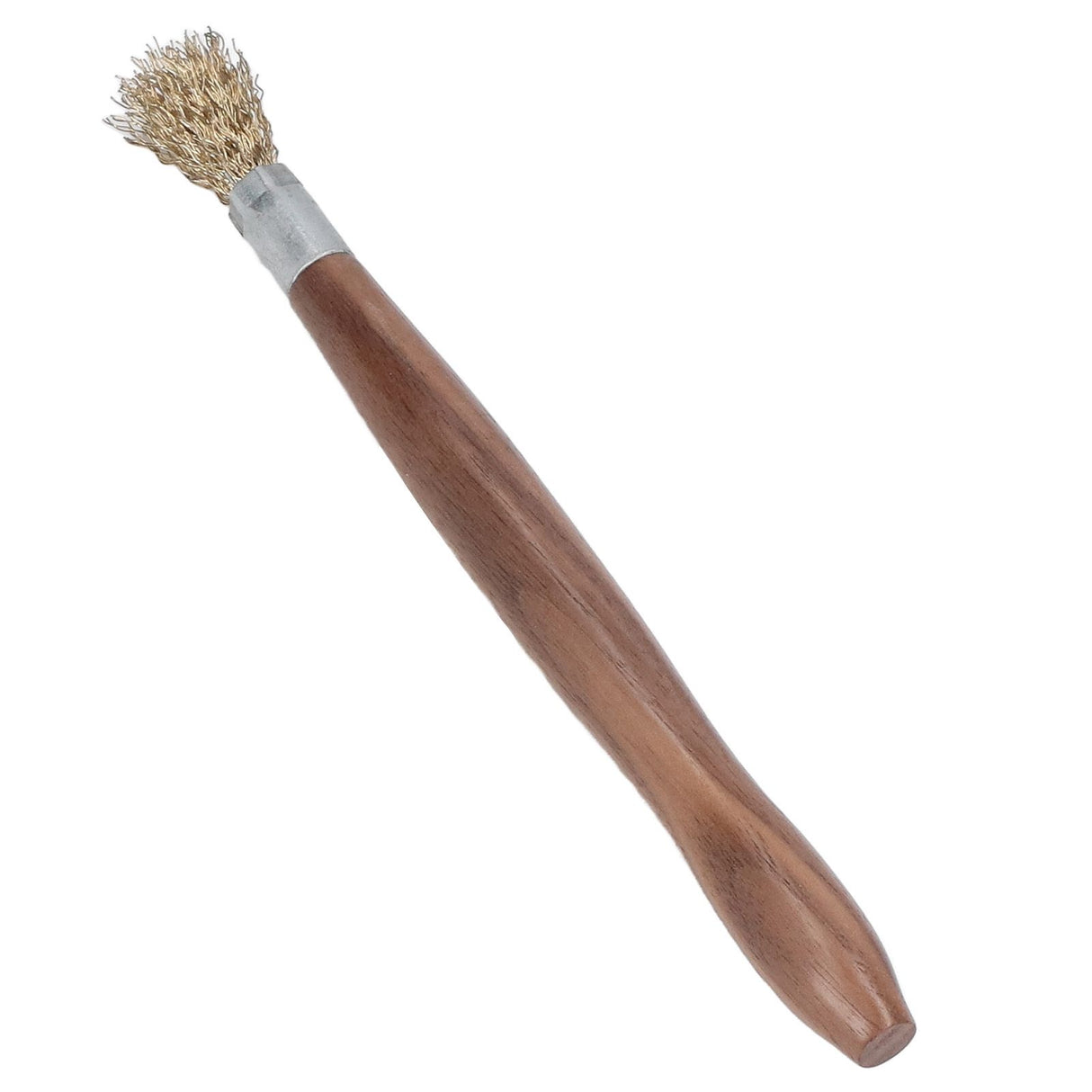 Steel Wire Brush Wearable Rust Proof Wood Handle Professional Bonsai Cleaning Tool for Potted Plants