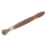 Steel Wire Brush Wearable Rust Proof Wood Handle Professional Bonsai Cleaning Tool for Potted Plants