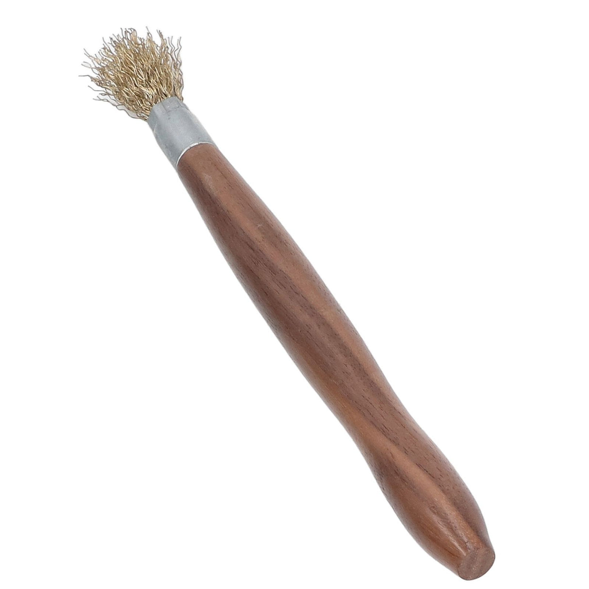 Steel Wire Brush Wearable Rust Proof Wood Handle Professional Bonsai Cleaning Tool for Potted Plants
