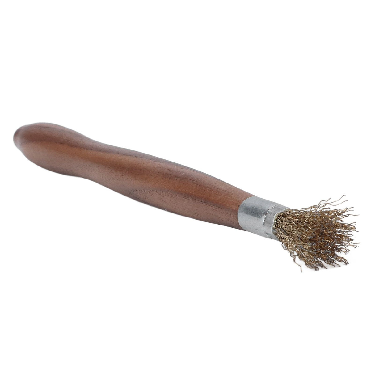 Steel Wire Brush Wearable Rust Proof Wood Handle Professional Bonsai Cleaning Tool for Potted Plants