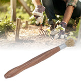 Steel Wire Brush Wearable Rust Proof Wood Handle Professional Bonsai Cleaning Tool for Potted Plants