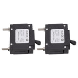 2pcs 23A Circuit Breaker Safety Professional Petrol Generators Circuit Breaker with Switch for Petrol Generators 230V - Side View