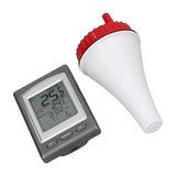 Wireless Swimming Pool Thermometer Solar Powered Floating Water Thermometer with LCD Display - Low Angle