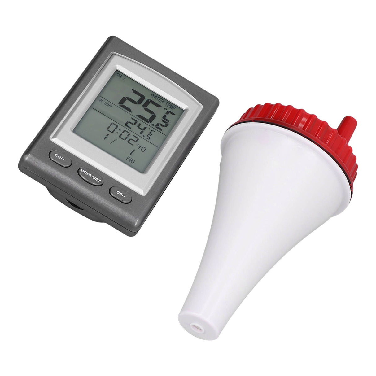 Wireless Swimming Pool Thermometer Solar Powered Floating Water Thermometer with LCD Display