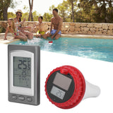 Wireless Swimming Pool Thermometer Solar Powered Floating Water Thermometer with LCD Display